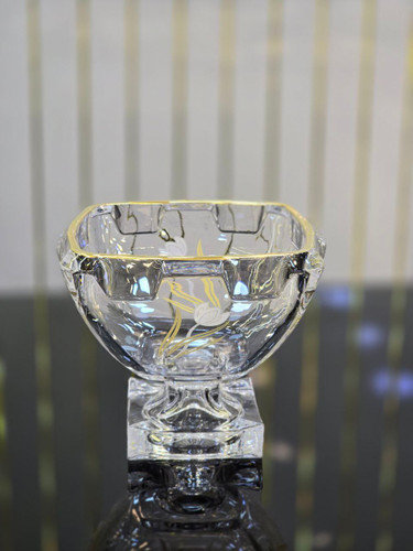 سرویس کریستال کاستل طرح لاله لب طلا