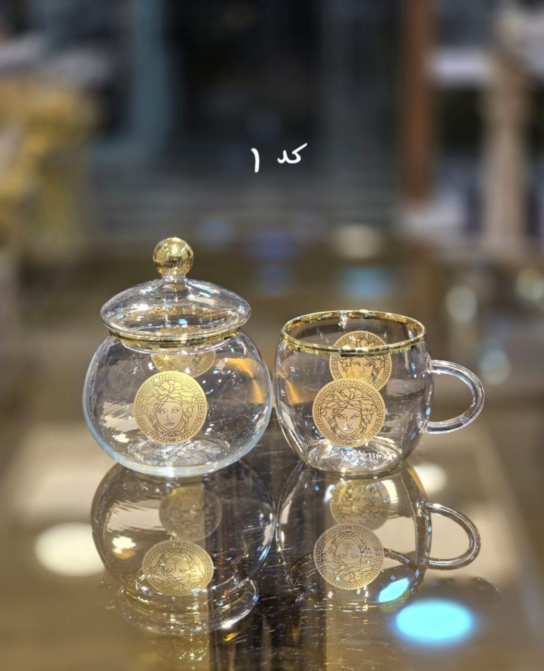 فنجان طلاکوب طرح ورساج