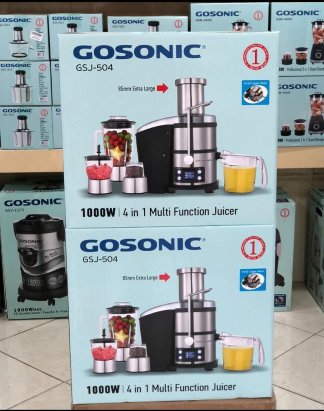 آبمیوه گیر ۴ کاره گاسونیک GSJ504