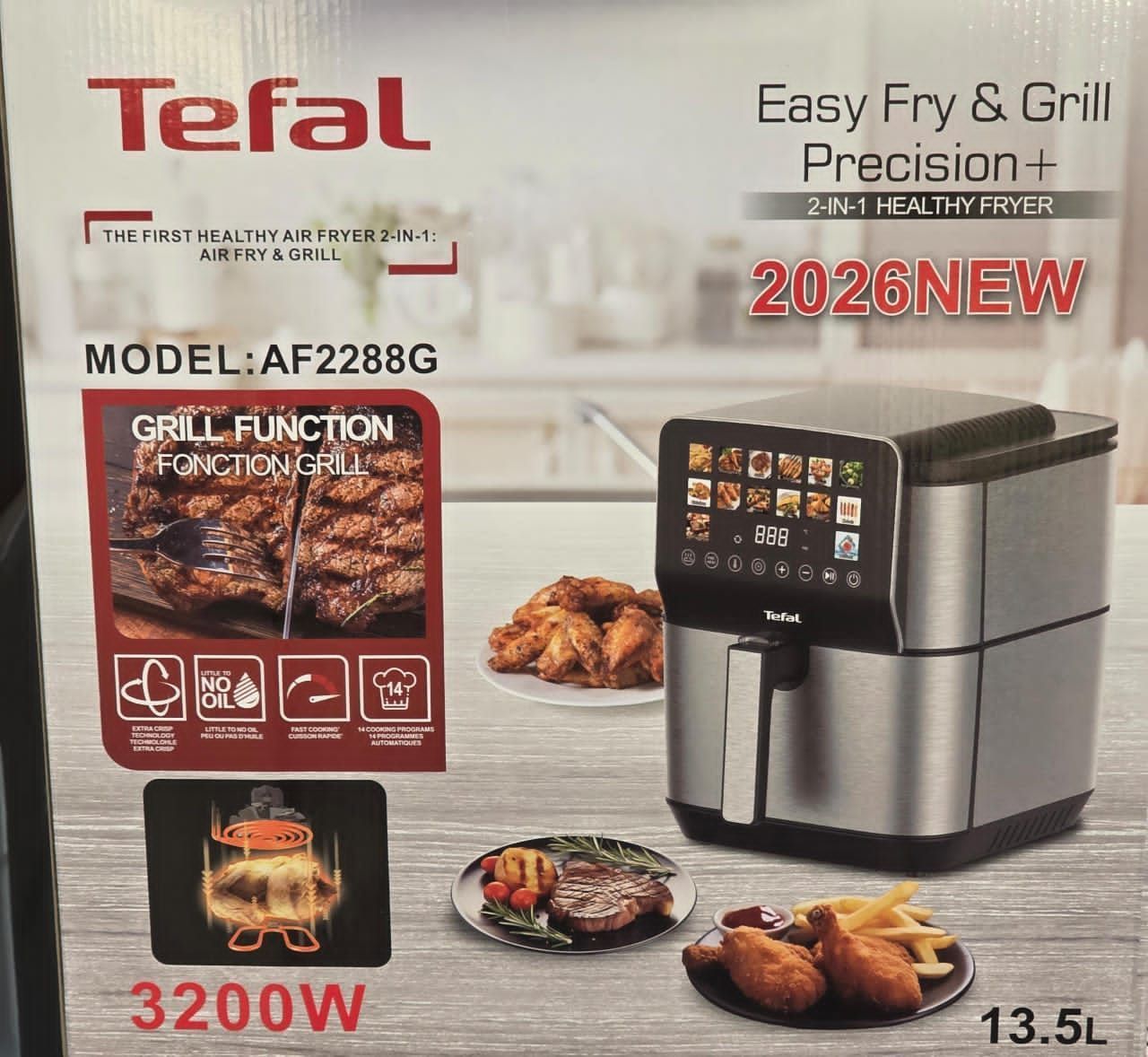 سرخکن بدون روغن و گریل تفال ۱۳/۵ لیتر