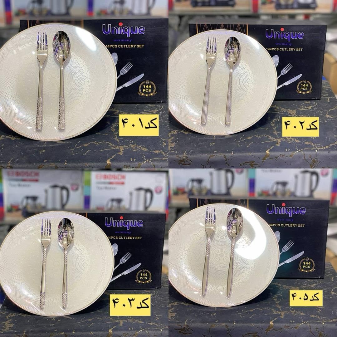 قاشق و چنگال یونیک ۱۴۴ پارچه