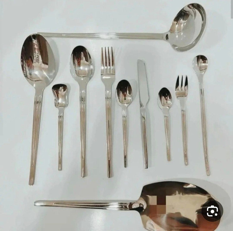 سرویس قاشق و چنگال ۱۴۴ پارچه دهنه اروپایی